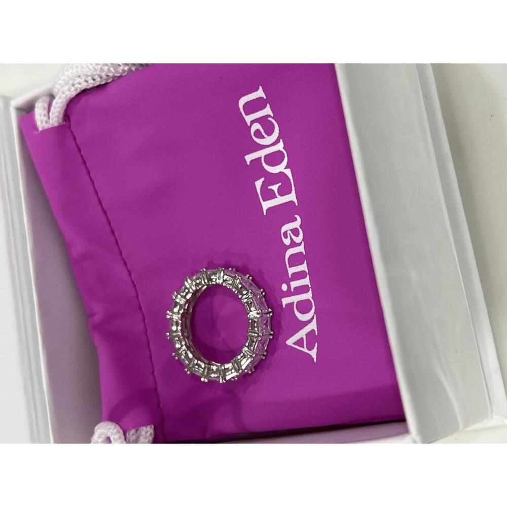 Adina Eden Princess Cut Eternity Band - Picture 2 of 5